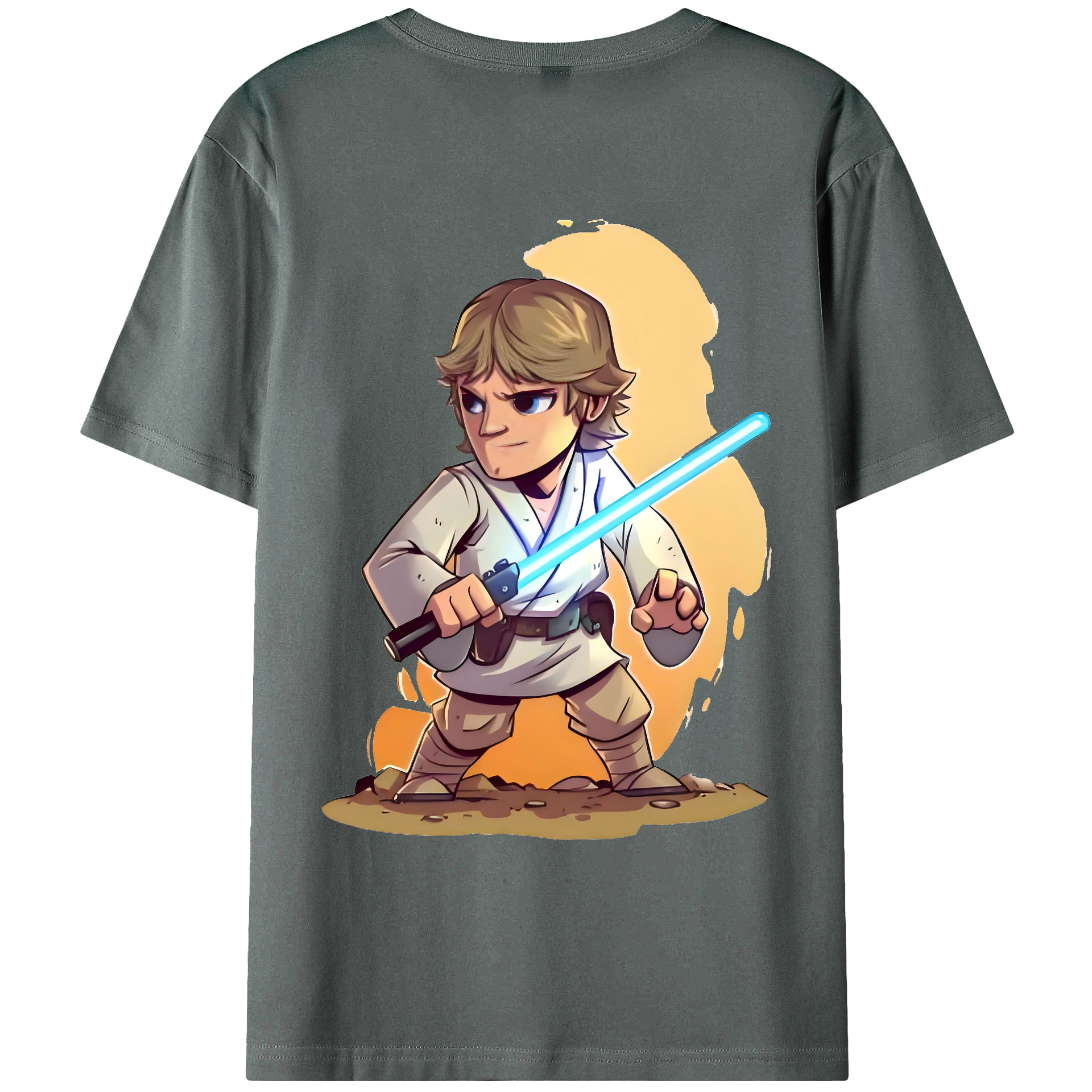 （画像用） スター・ウォーズ Star Wars 綿100％ メンズ半袖Tシャツ（バックプリント） 通気性